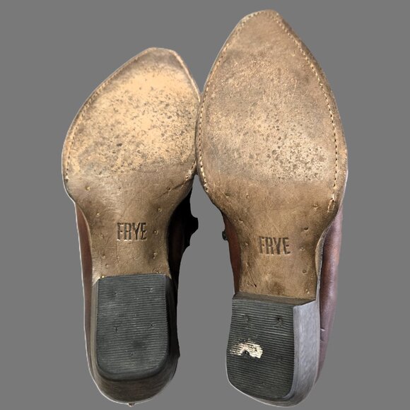 Frye Sz 7.5 Womens Sacha Moto Short Bootie Double Zip Boots - Picture 6 of 7